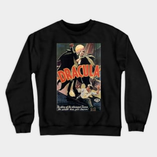 Classic Movie Monster Poster - Dracula Crewneck Sweatshirt